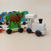 Wooden chinese zodiac train - EKT2599